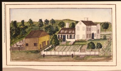 Watercolor, circa 1800; birthplace of Abigail (Smith) Adams